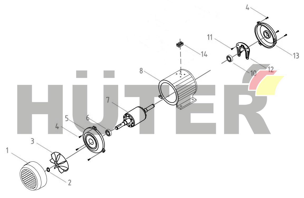 Электродвигатель JST 74/3/7