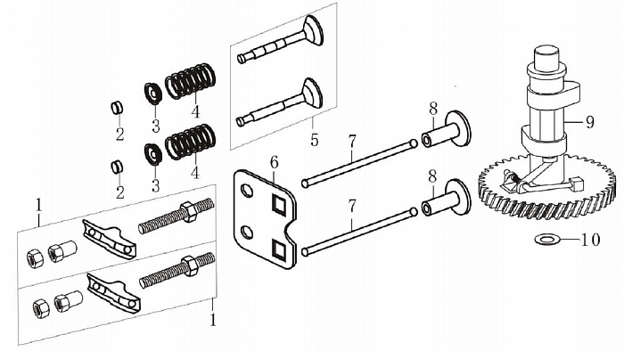 9 КЛАПАНА Газонокосилка CHAMPION LM5645