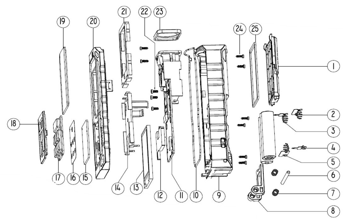 ЗАПЧАСТИ ДЛЯ ДАЛЬНОМЕРА ЛАЗЕРНОГО ELITECH ЛД 40 PROF