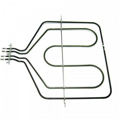 ТЭН духовки 2600W(800+1800), нерж, L395х425мм, двойной, верхний, Ariston, Indesit, 230V