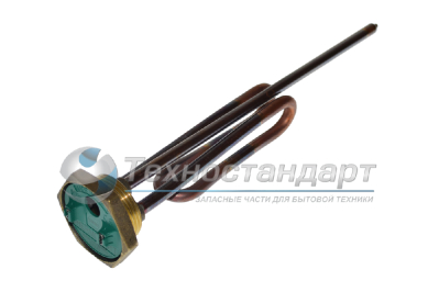 Тэн для водонагревателя, с резьбой, 1500W под анод М6, L=165 мм, l=120 мм, фланец 42 мм